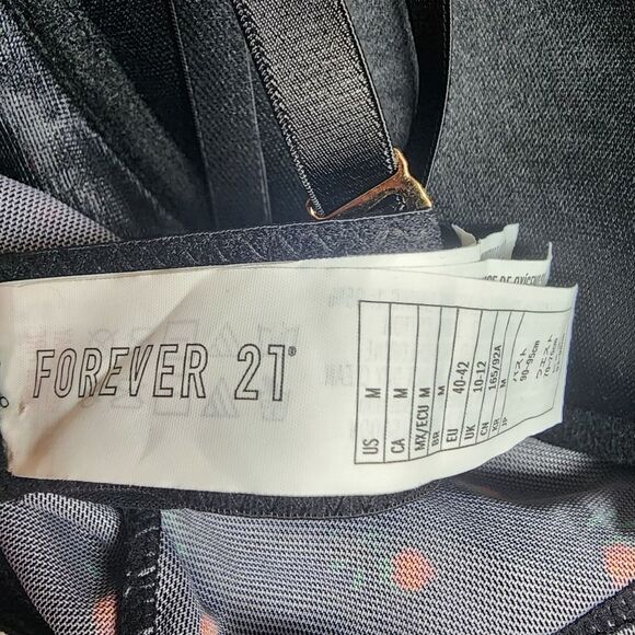 Forever 21 Black Floral Mesh Bodysuit (M) - Picture 5 of 5